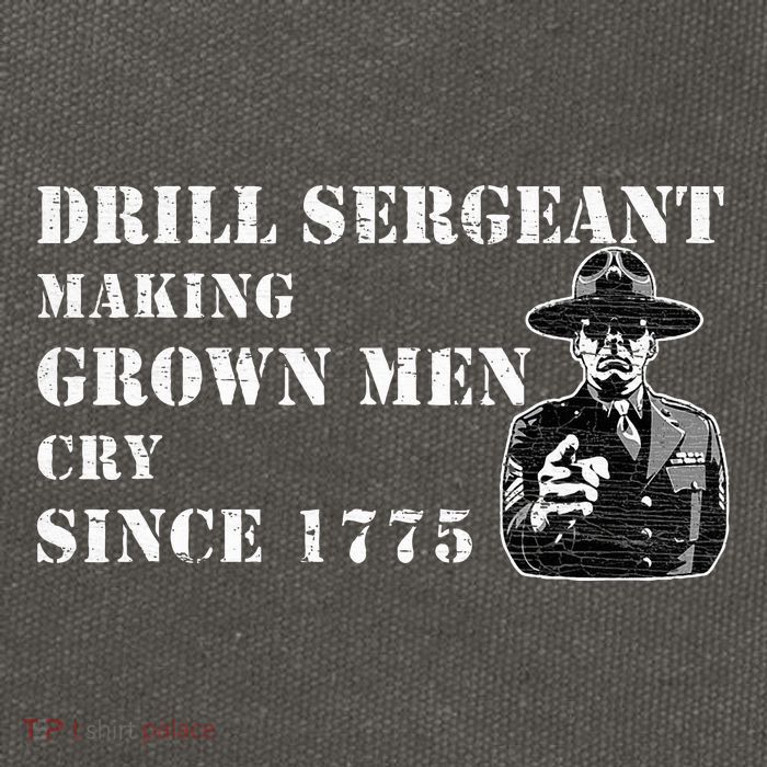 Drill Sergeant Military Drill Team Instructor Bootcamp Gifts Cotton Canvas Backpack