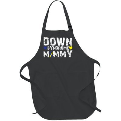 Down Syndrome Mommy Family Matching For Down Syndrome Awareness Gift Full-Length Apron With Pockets