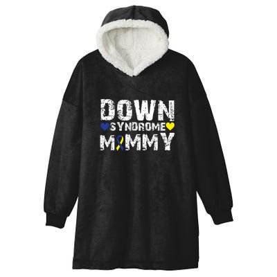 Down Syndrome Mommy Family Matching For Down Syndrome Awareness Gift Hooded Wearable Blanket