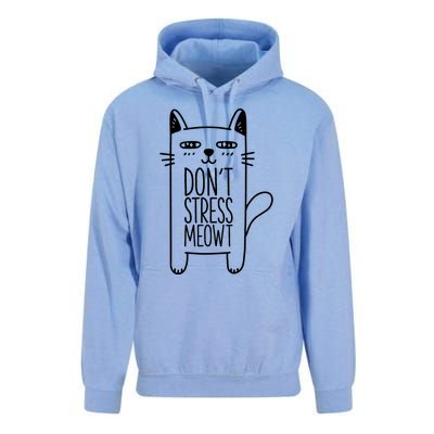 Dont Stress Meowt Gift For Cat Owners Cat Themed Funny Gift Unisex Surf Hoodie