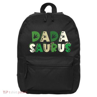 Dada Saurus Matching Family Birthday Dinosaur 16 in Basic Backpack