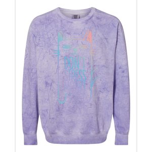 Dont Stress Meowt Gift For Cat Owners Cat Themed Gift Colorblast Crewneck Sweatshirt