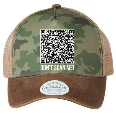 DonT Scan Me! Qr Scan Me Joke Funny Middle Finger Legacy Tie Dye Trucker Hat