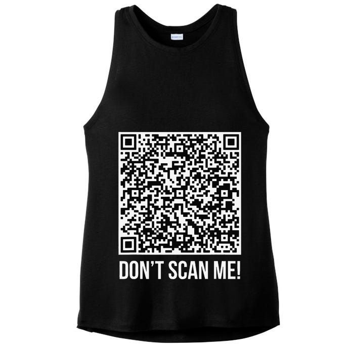 DonT Scan Me! Qr Scan Me Joke Funny Middle Finger Ladies PosiCharge Tri-Blend Wicking Tank