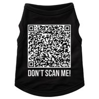 DonT Scan Me! Qr Scan Me Joke Funny Middle Finger Doggie Tank