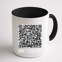 DonT Scan Me! Qr Scan Me Joke Funny Middle Finger Mug
