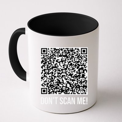 DonT Scan Me! Qr Scan Me Joke Funny Middle Finger Coffee Mug