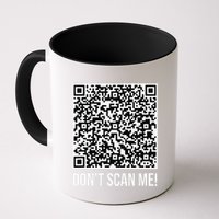 DonT Scan Me! Qr Scan Me Joke Funny Middle Finger Mug