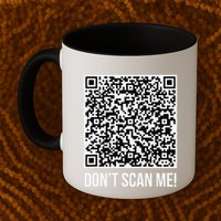 DonT Scan Me! Qr Scan Me Joke Funny Middle Finger Mug