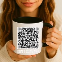 DonT Scan Me! Qr Scan Me Joke Funny Middle Finger Mug