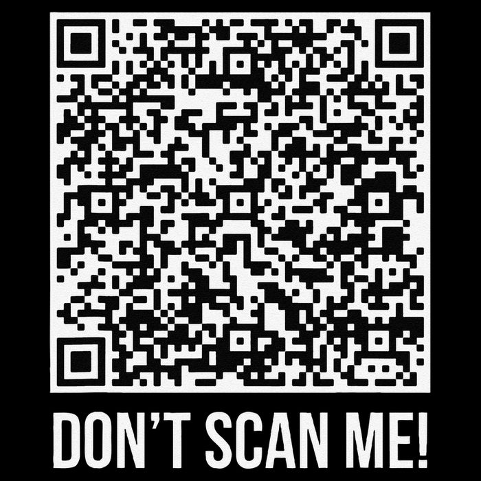 DonT Scan Me! Qr Scan Me Joke Funny Middle Finger Drawstring Bag