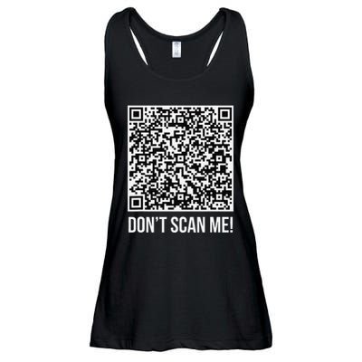 DonT Scan Me! Qr Scan Me Joke Funny Middle Finger Ladies Essential Flowy Tank