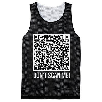 DonT Scan Me! Qr Scan Me Joke Funny Middle Finger Mesh Reversible Basketball Jersey Tank