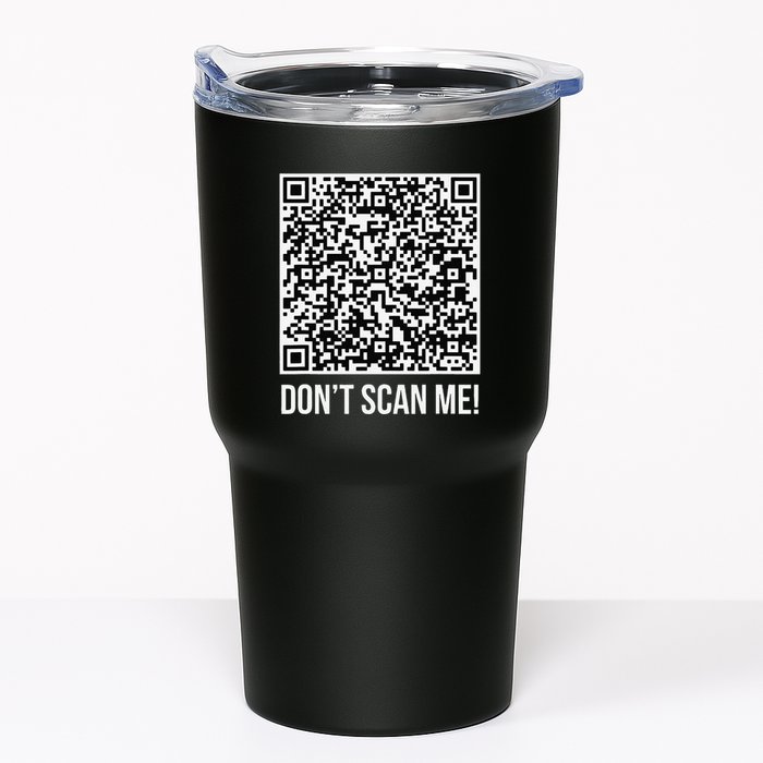 DonT Scan Me! Qr Scan Me Joke Funny Middle Finger Tumbler