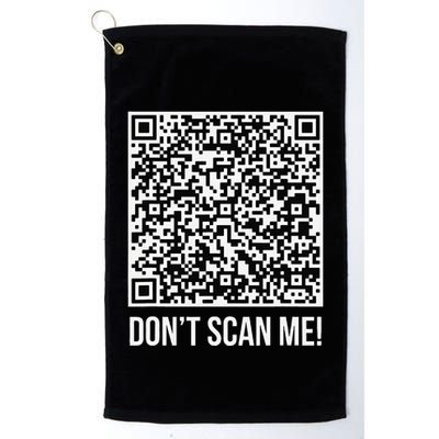 DonT Scan Me! Qr Scan Me Joke Funny Middle Finger Golf Towel