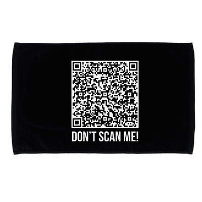 DonT Scan Me! Qr Scan Me Joke Funny Middle Finger Microfiber Hand Towel