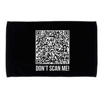 DonT Scan Me! Qr Scan Me Joke Funny Middle Finger Microfiber Hand Towel