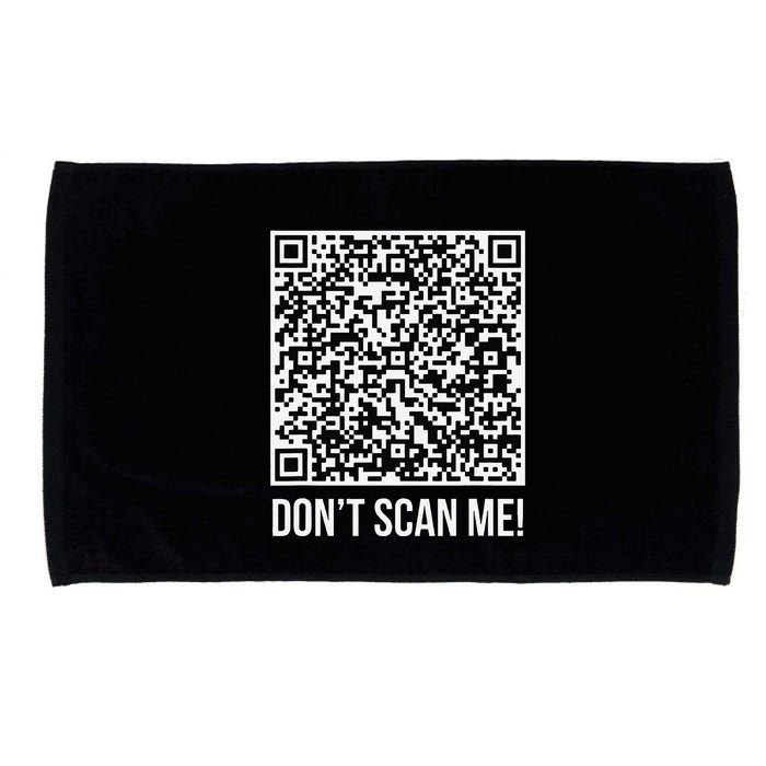 DonT Scan Me! Qr Scan Me Joke Funny Middle Finger Microfiber Hand Towel