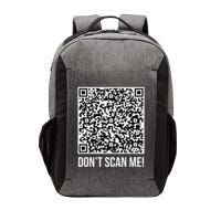 DonT Scan Me! Qr Scan Me Joke Funny Middle Finger Vector Backpack