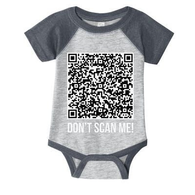 DonT Scan Me! Qr Scan Me Joke Funny Middle Finger Infant Baby Jersey Bodysuit