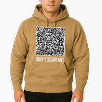 DonT Scan Me! Qr Scan Me Joke Funny Middle Finger Hoodie