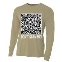 DonT Scan Me! Qr Scan Me Joke Funny Middle Finger Cooling Performance Long Sleeve Crew