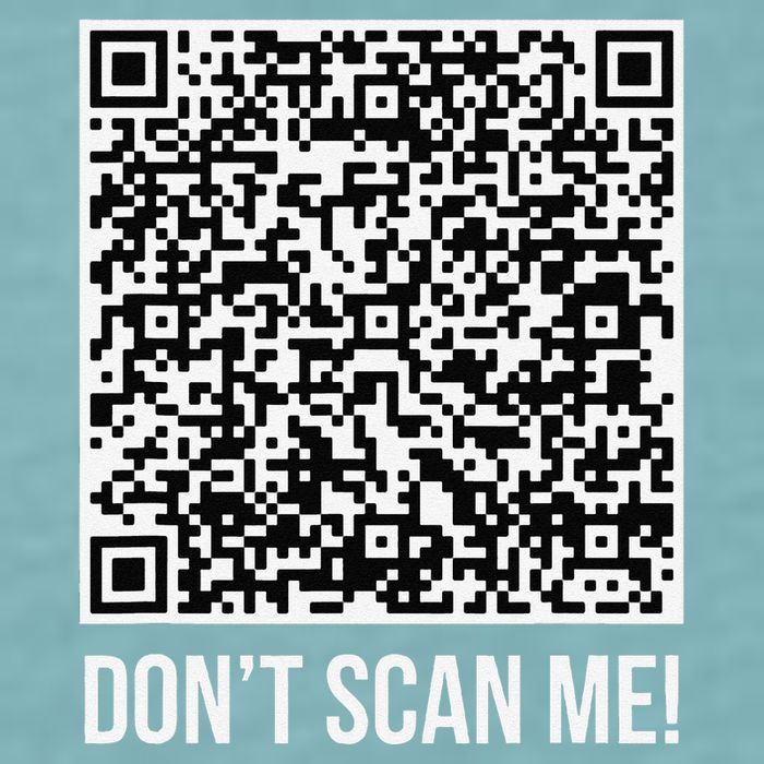 DonT Scan Me! Qr Scan Me Joke Funny Middle Finger Sueded Cloud Jersey T-Shirt