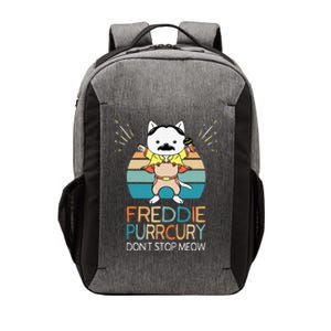 Dont Stop Meow Freddie Purrcury Funny Cat Music Pun Gift Vector Backpack