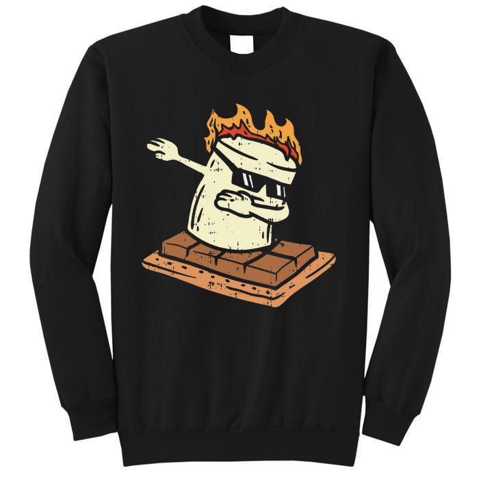 Dabbing Smore Marshmallow Cute Dance Camping Sweatshirt