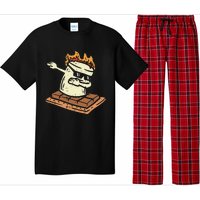 Dabbing Smore Marshmallow Cute Dance Camping Pajama Set