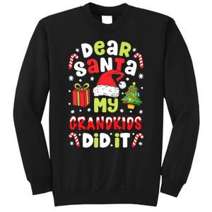 Dear Santa My Grandkids Did It Candy Canes Funny Christmas Sweatshirt