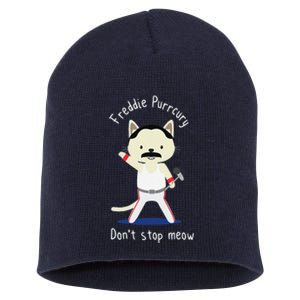 Dont Stop Meow Freddie Purrcury Gift For Women Short Acrylic Beanie