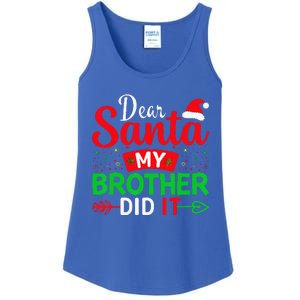 Dear Santa My Brother Did It Ladies Essential Tank