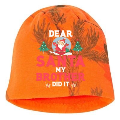 Dear Santa My Brother Did It Cool Gift Kati - Camo Knit Beanie