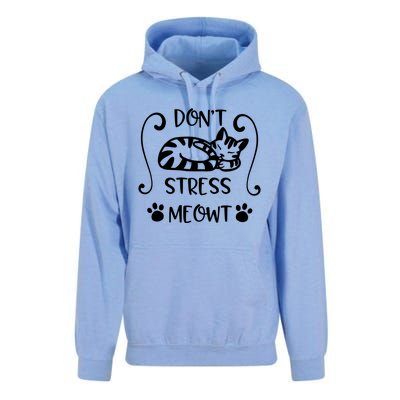 Dont Stress Meowt Kitten Funny Quote Meaningful Gift Unisex Surf Hoodie