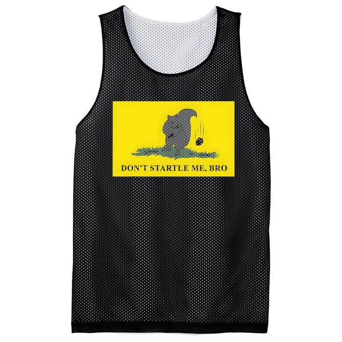 DonT Startle Me Bro Funny Squirrel Mesh Reversible Basketball Jersey Tank