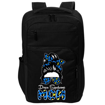 Down Syndrome Mom Hair Bun Impact Tech Backpack