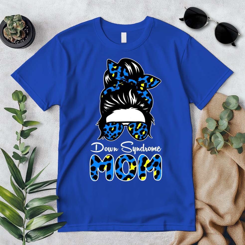 Down Syndrome Mom Hair Bun Premium T-Shirt