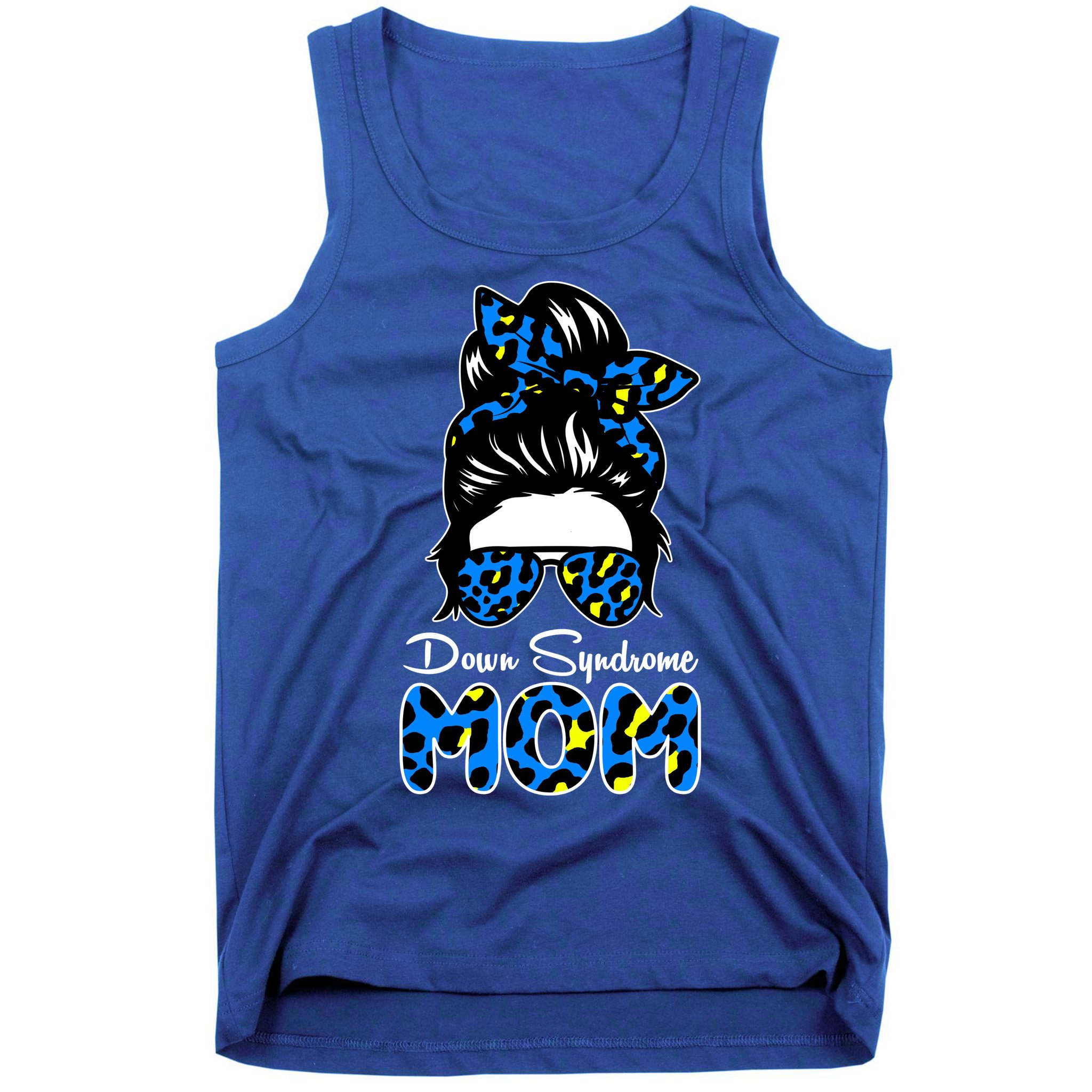 Down Syndrome Mom Hair Bun Tank Top