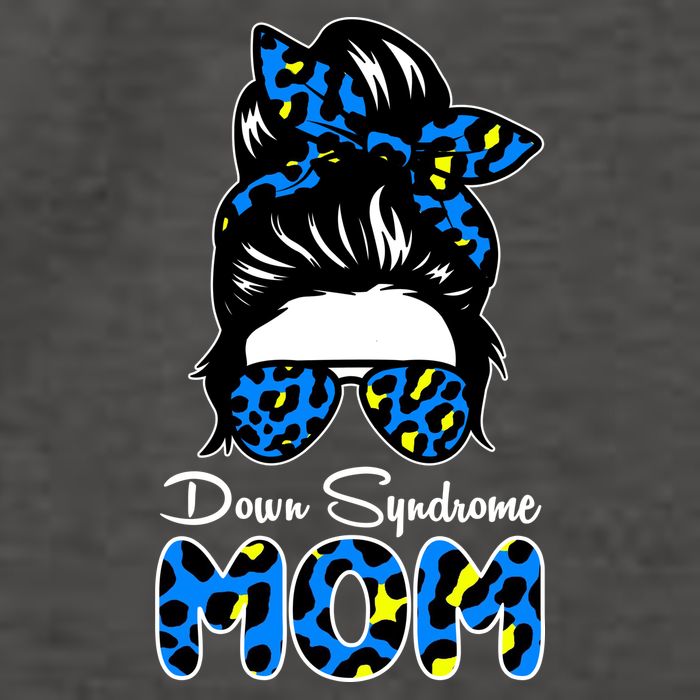 Down Syndrome Mom Hair Bun Vector Backpack