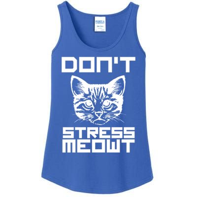 Dont Stress Meowt Pun Cat Speak Gift Ladies Essential Tank