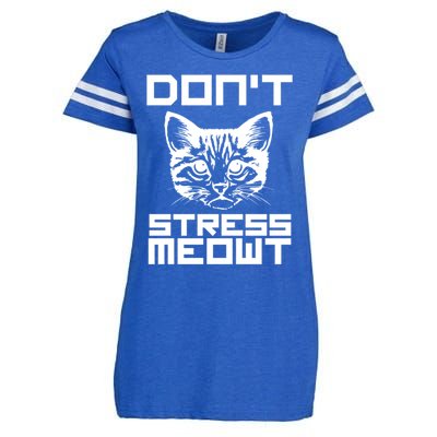 Dont Stress Meowt Pun Cat Speak Gift Enza Ladies Jersey Football T-Shirt