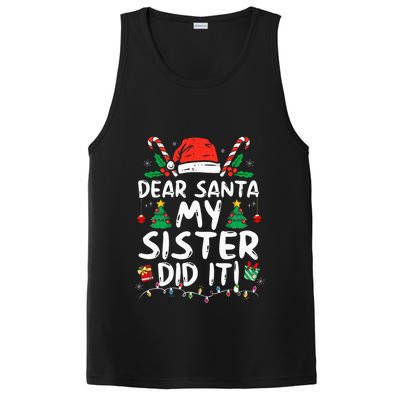 Dear Santa My Sister Did It Funny Christmas  PosiCharge Competitor Tank