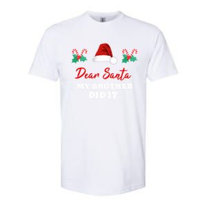 Dear Santa My Brother Did It Funny Christmas Gift Softstyle CVC T-Shirt