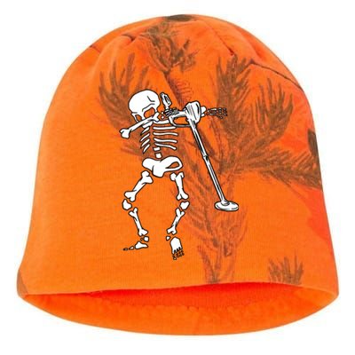 Dabbing Skeleton Metal Detector Halloween Funny Dab Humor Cool Gift Kati - Camo Knit Beanie