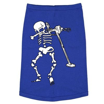 Dabbing Skeleton Metal Detector Halloween Funny Dab Humor Cool Gift Doggie Tank