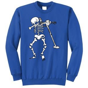 Dabbing Skeleton Metal Detector Halloween Funny Dab Humor Cool Gift Sweatshirt