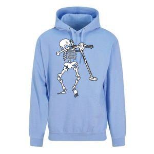 Dabbing Skeleton Metal Detector Halloween Funny Dab Humor Cool Gift Unisex Surf Hoodie