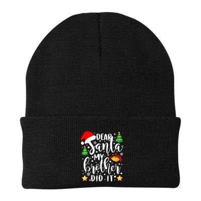 Dear Santa My Brother Did It Funny Christmas Pajama Beanie
