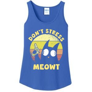 Dont Stress Meow Kitty Ca Dont Stress Meowt Gift Ladies Essential Tank